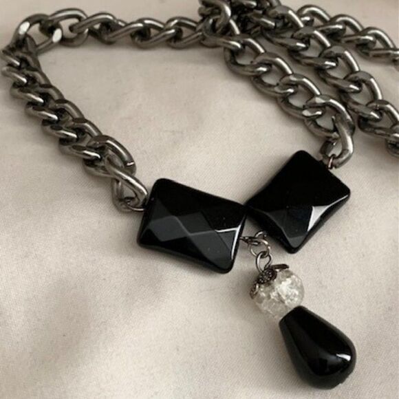 Thick silver chain necklace- Handmade (NEW) - Picture 1 of 4